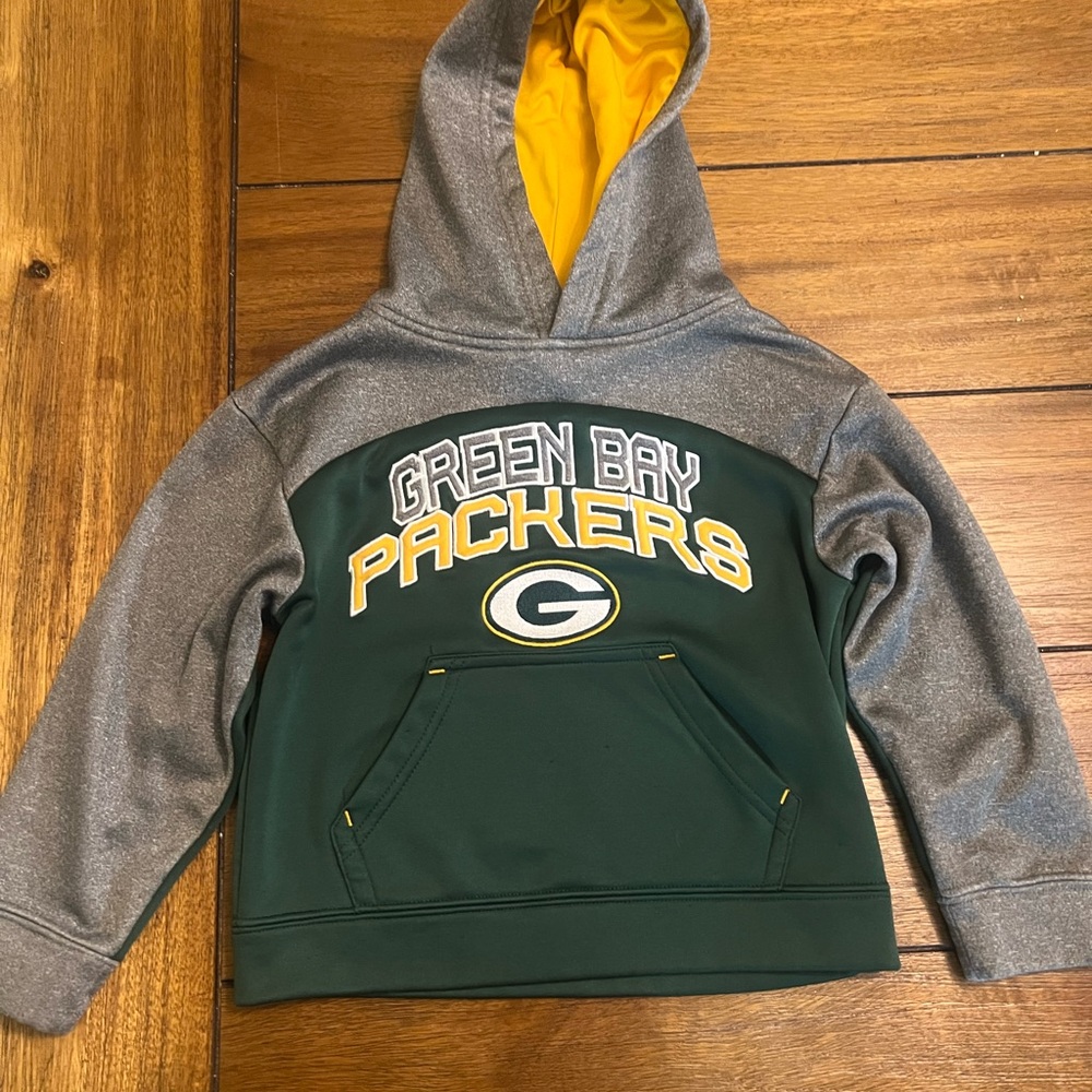 NFL Green Bay Packers Football Sweatshirt Boys Size 4 Fandom Game day Ready